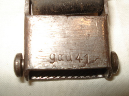 gau marked MP40 sling buckle