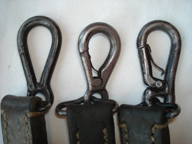 Three different buckles