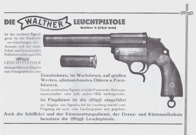 Walther-Leuchtpistole 26,5 mm Kaliber 4 